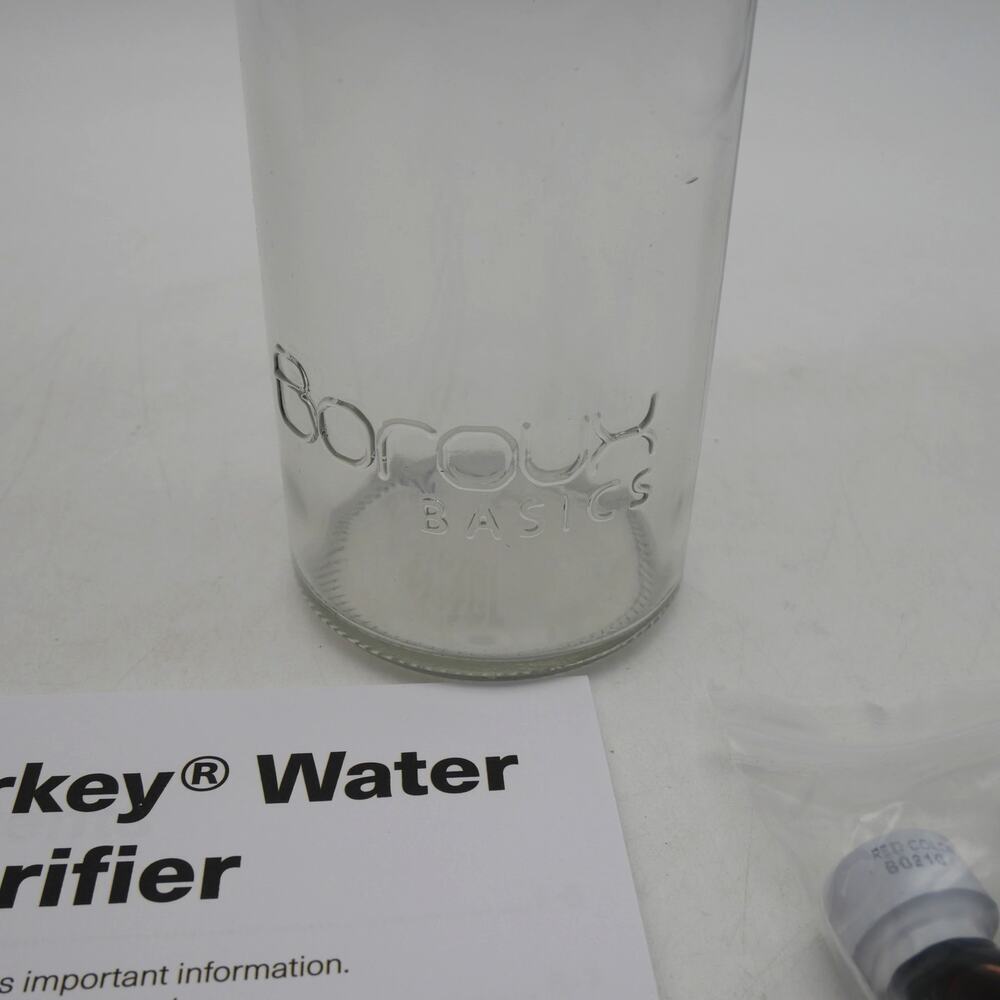 NEW Berkey Filter Prime Rite Priming Filter Kit+ 16.9 Glass Boroux Bottle w/ Lid - Picture 4 of 8
